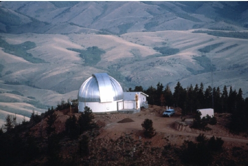Aerial photo of WIRO 2.3-meter telescope